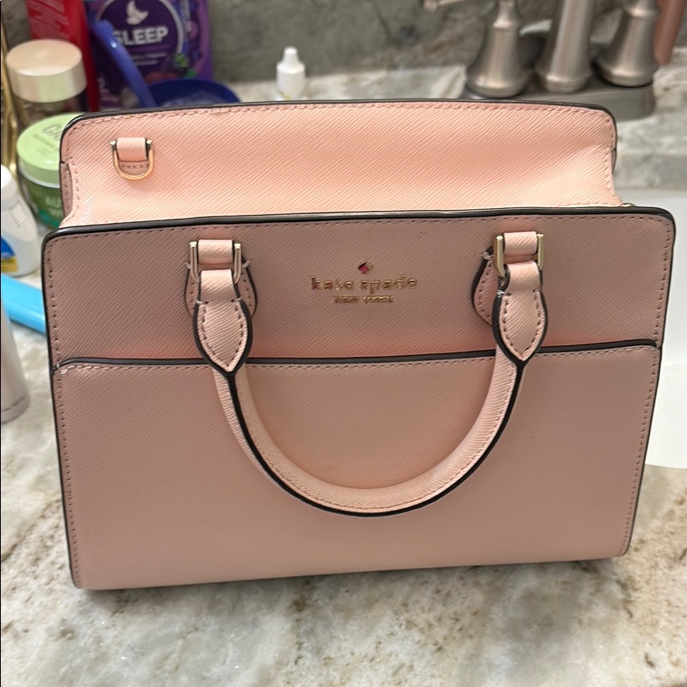 Kate Spade Pink Leather Tote Bag